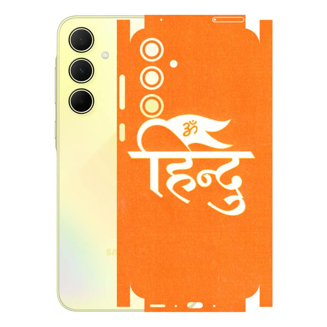Samsung A/S Series Phone Skins (All Models) - Hindu Kesari - 3D Embossed Finish (L-154) Samsung Galaxy A35 (5G)