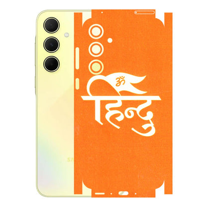 Samsung A/S Series Phone Skins (All Models) - Hindu Kesari - 3D Embossed Finish (L-154) Samsung Galaxy A35 (5G)