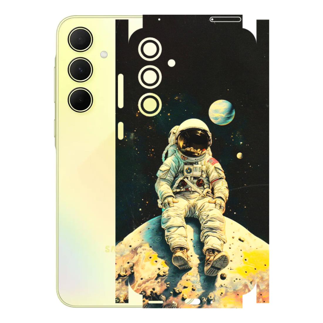 Samsung A/S Series Phone Skins (All Models) - Astronaut in Space - 3D Embossed Finish (L-16) Samsung Galaxy A35 (5G)