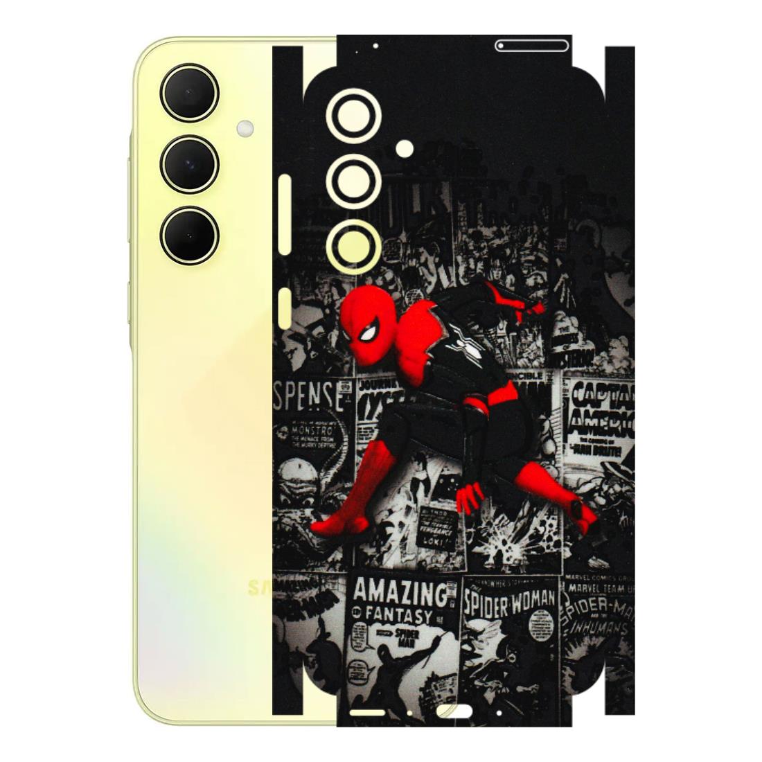 Samsung A/S Series Phone Skins (All Models) - SpiderMan New - 3D Embossed Finish (L-162) Samsung Galaxy A35 (5G)