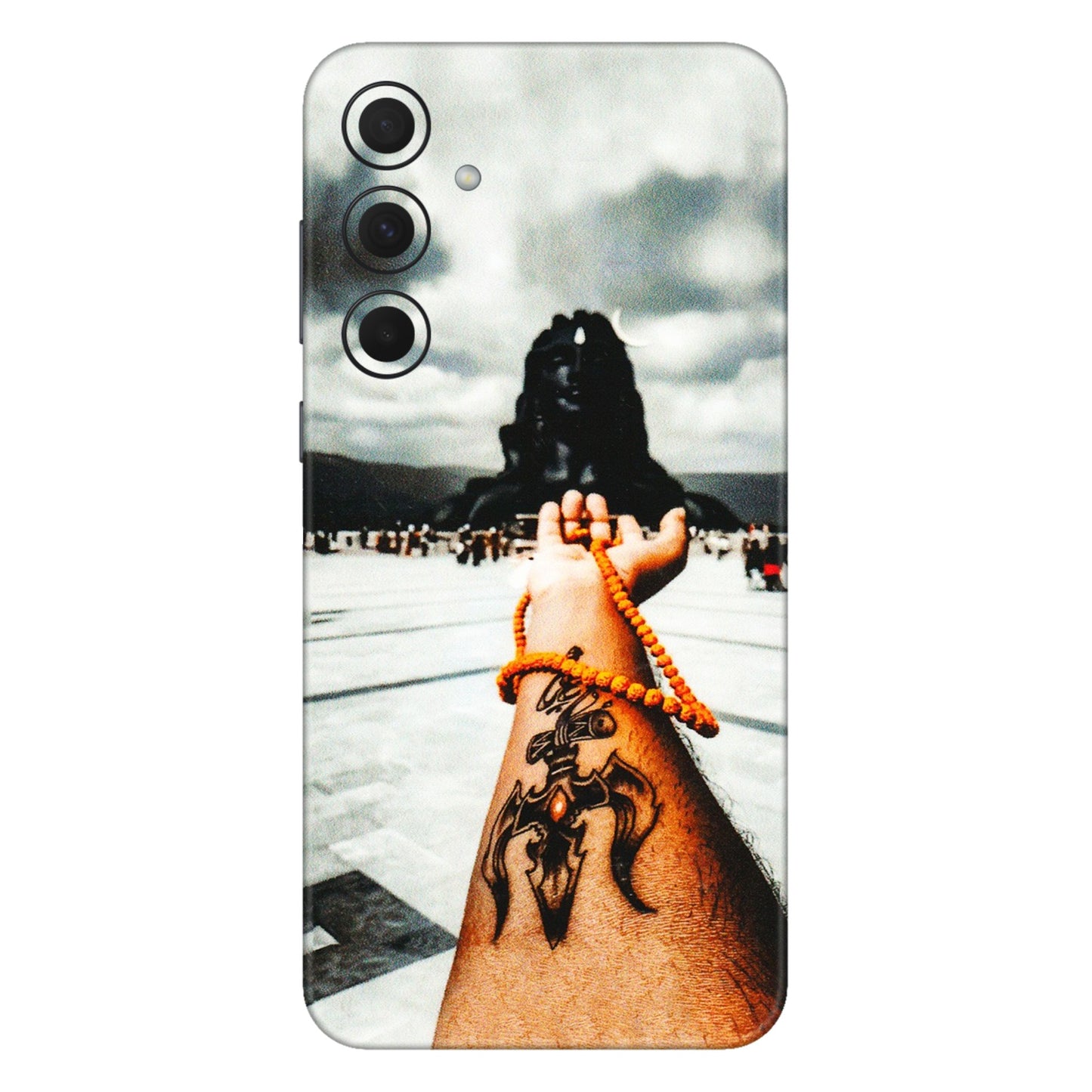 Samsung A/S Series Phone Skins (All Models) - Jai Adiyogi Mahakaal - 3D Embossed Finish (L-164) Samsung Galaxy A35 (5G)