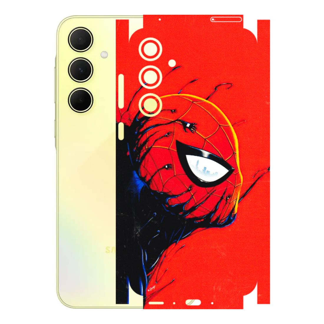 Samsung A/S Series Phone Skins (All Models) - Spiderman Face Venom - 3D Embossed Finish (L-165) Samsung Galaxy A35 (5G)