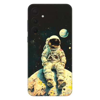 Samsung A/S Series Phone Skins (All Models) - Astronaut in Space - 3D Embossed Finish (L-16) Samsung Galaxy A35 (5G)