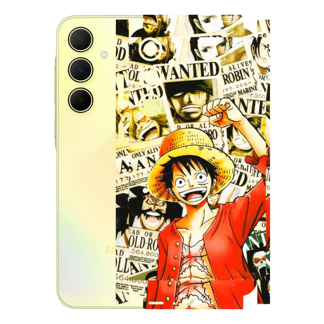 Samsung A/S Series Phone Skins (All Models) - Luffy Anime - 3D Embossed Finish (L-177) Samsung Galaxy A35 (5G)