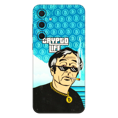 Samsung A/S Series Phone Skins (All Models) - Crypto Thug Life - 3D Embossed Finish (L-179) Samsung Galaxy A35 (5G)