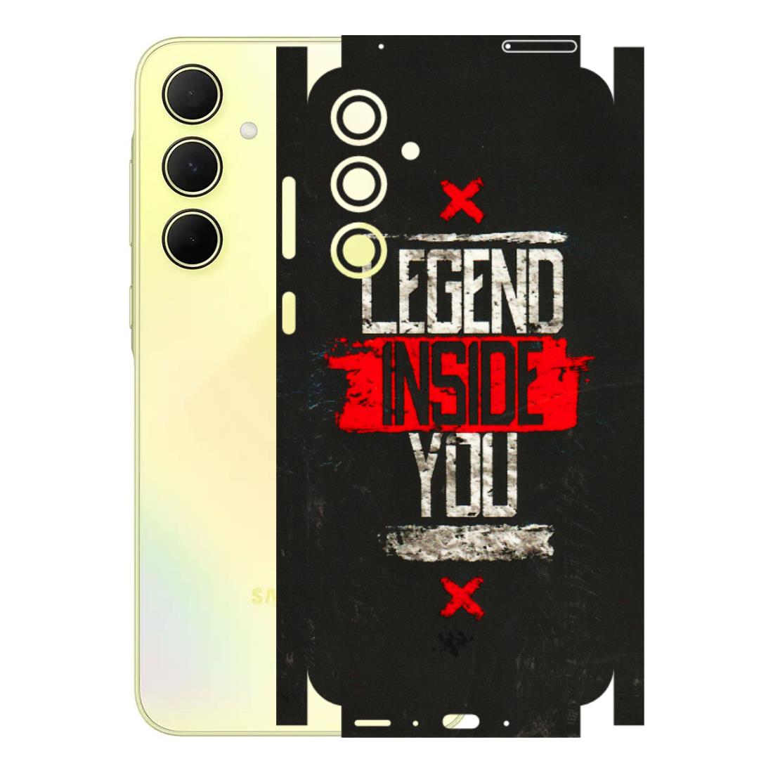 Samsung A/S Series Phone Skins (All Models) - Legend Inside You - 3D Embossed Finish (L-186) Samsung Galaxy A35 (5G)