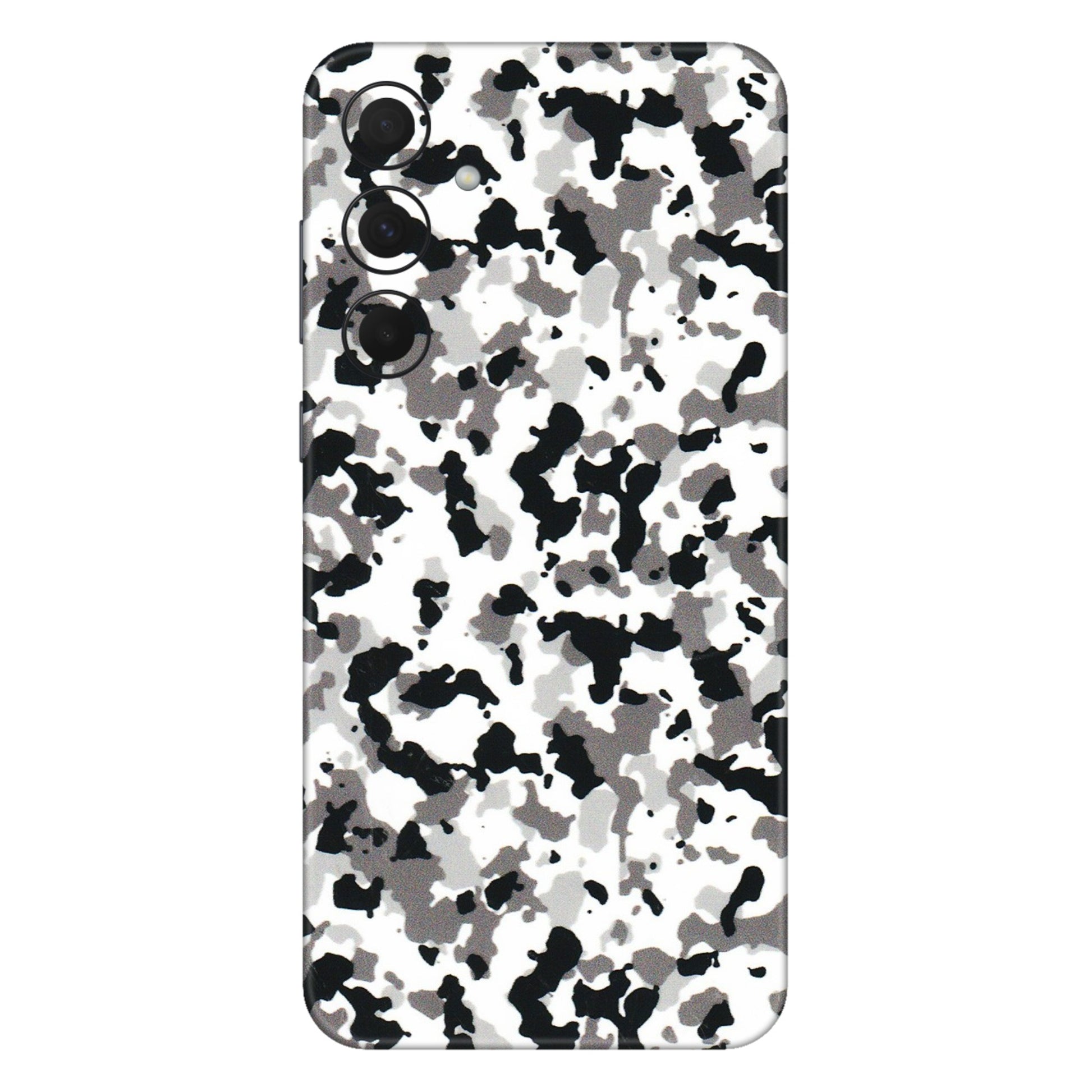 Samsung A/S Series Phone Skins (All Models) - White Black Camouflage - 3D Embossed Finish (L-18) Samsung Galaxy A35 (5G)