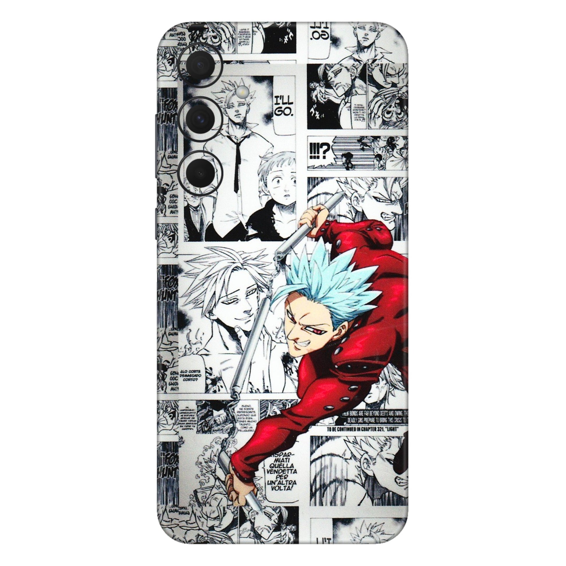 Samsung A/S Series Phone Skins (All Models) - Anime Comic - 3D Embossed Finish (L-192) Samsung Galaxy A35 (5G)