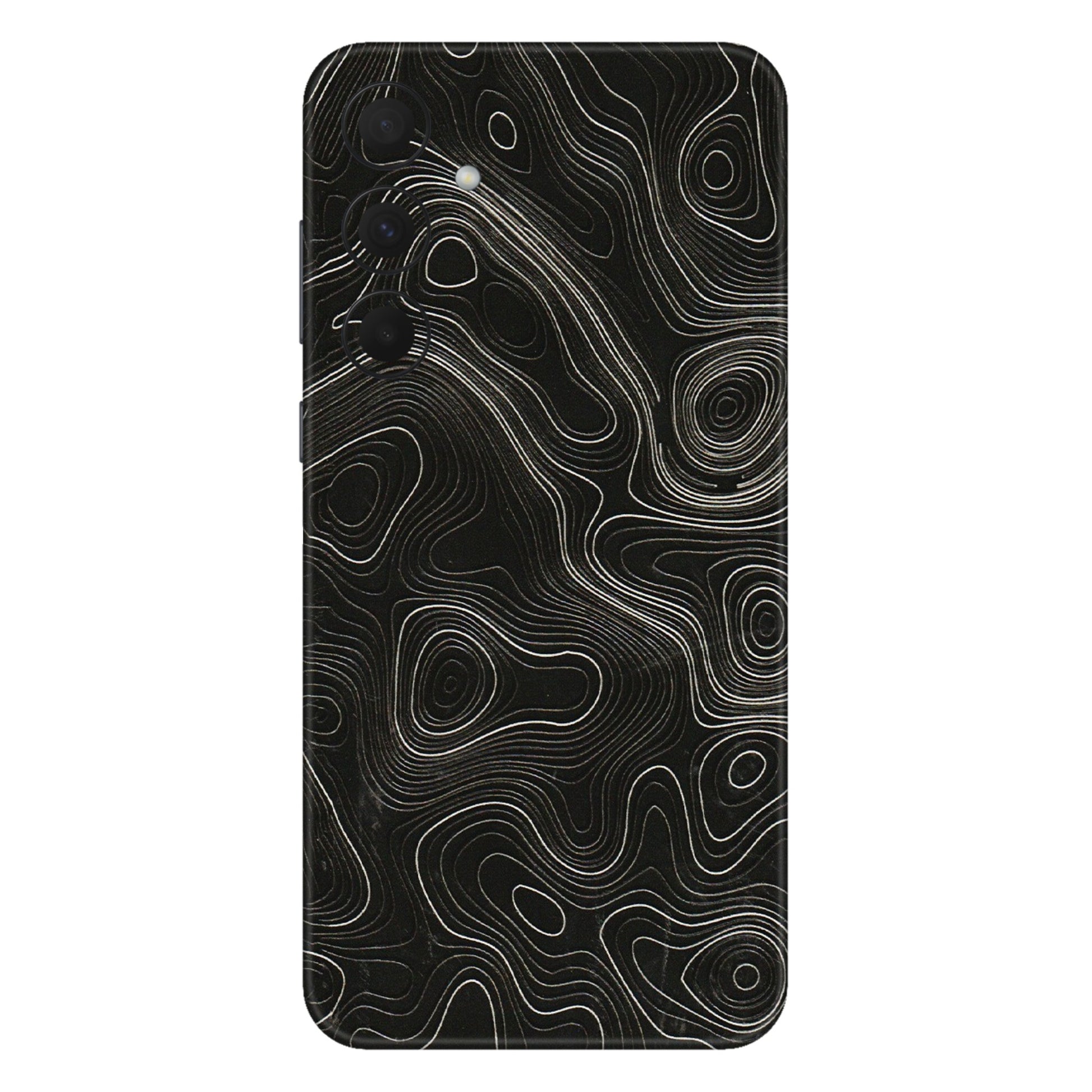 Samsung A/S Series Phone Skins (All Models) - Black Swirl - 3D Embossed Finish (L-196) Samsung Galaxy A35 (5G)