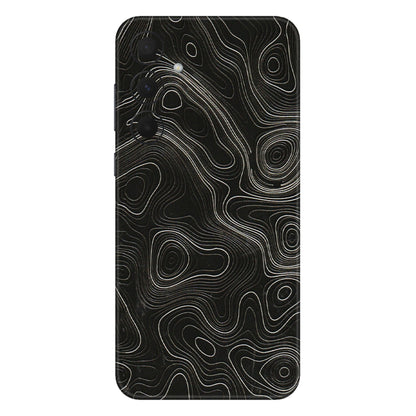 Samsung A/S Series Phone Skins (All Models) - Black Swirl - 3D Embossed Finish (L-196) Samsung Galaxy A35 (5G)