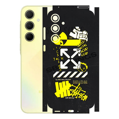 Samsung A/S Series Phone Skins (All Models) - Anti Social Graffiti - 3D Embossed Finish (L-198) Samsung Galaxy A35 (5G)