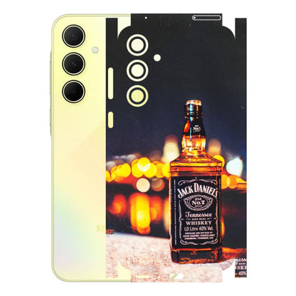 Samsung A/S Series Phone Skins (All Models) - JD Whiskey Bottle - 3D Embossed Finish (L-20) Samsung Galaxy A35 (5G)
