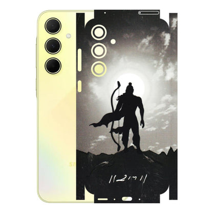 Samsung A/S Series Phone Skins (All Models) - Jai Siya Ram - 3D Embossed Finish (L-200) Samsung Galaxy A35 (5G)