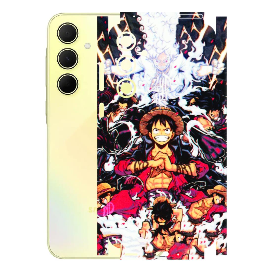 Samsung A/S Series Phone Skins (All Models) - Luffy Anime Character - 3D Embossed Finish (L-203) Samsung Galaxy A35 (5G)