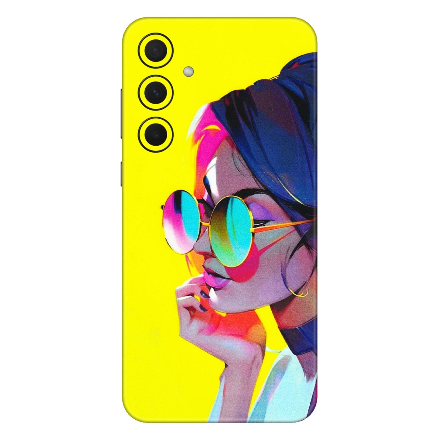 Samsung A/S Series Phone Skins (All Models) - Bold Stylish Girl - 3D Embossed Finish (L-222) Samsung Galaxy A35 (5G)