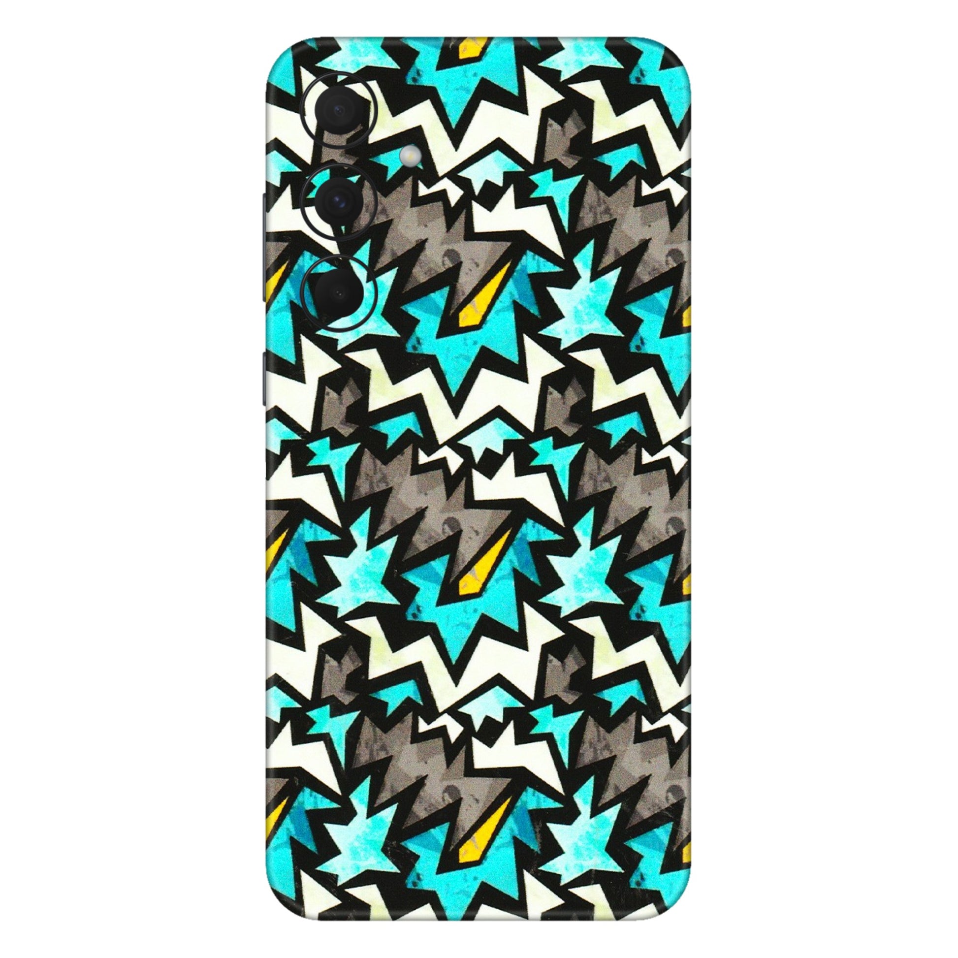 Samsung A/S Series Phone Skins (All Models) - Funky Zig Zag - 3D Embossed Finish (L-223) Samsung Galaxy A35 (5G)