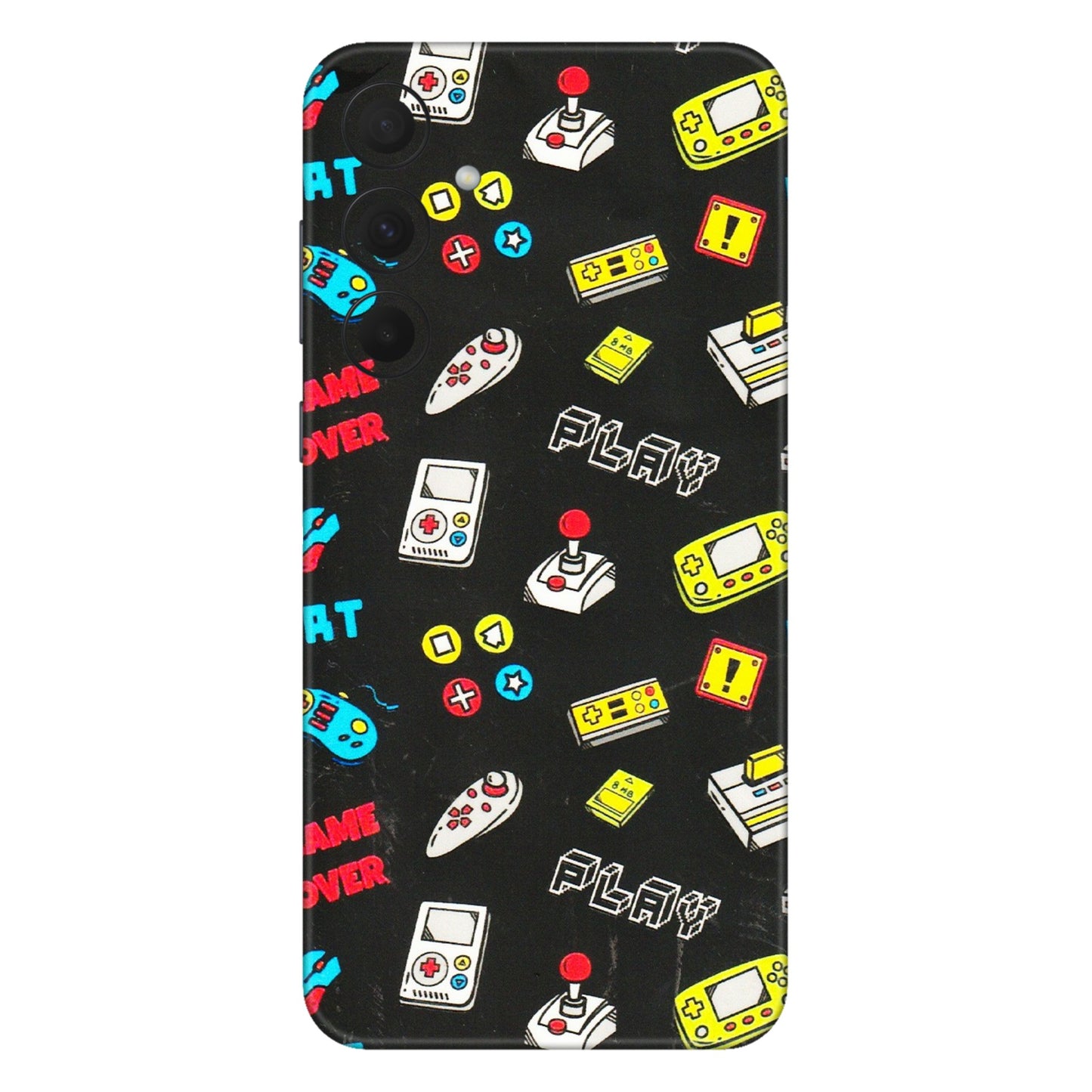 Samsung A/S Series Phone Skins (All Models) - Gaming Doodles - 3D Embossed Finish (L-224) Samsung Galaxy A35 (5G)