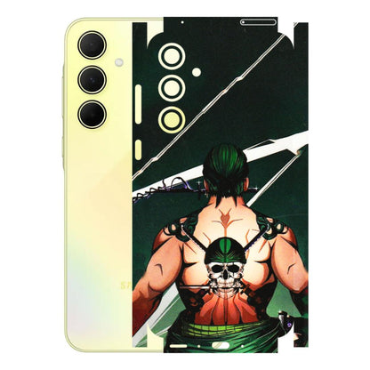Samsung A/S Series Phone Skins (All Models) - Zoro Anime - 3D Embossed Finish (L-23) Samsung Galaxy A35 (5G)
