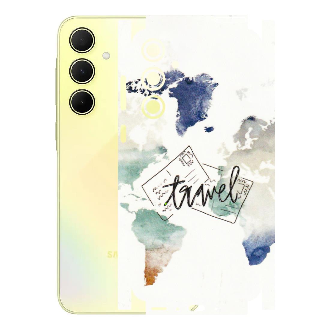 Samsung A/S Series Phone Skins (All Models) - Travel The World - 3D Embossed Finish (L-232) Samsung Galaxy A35 (5G)