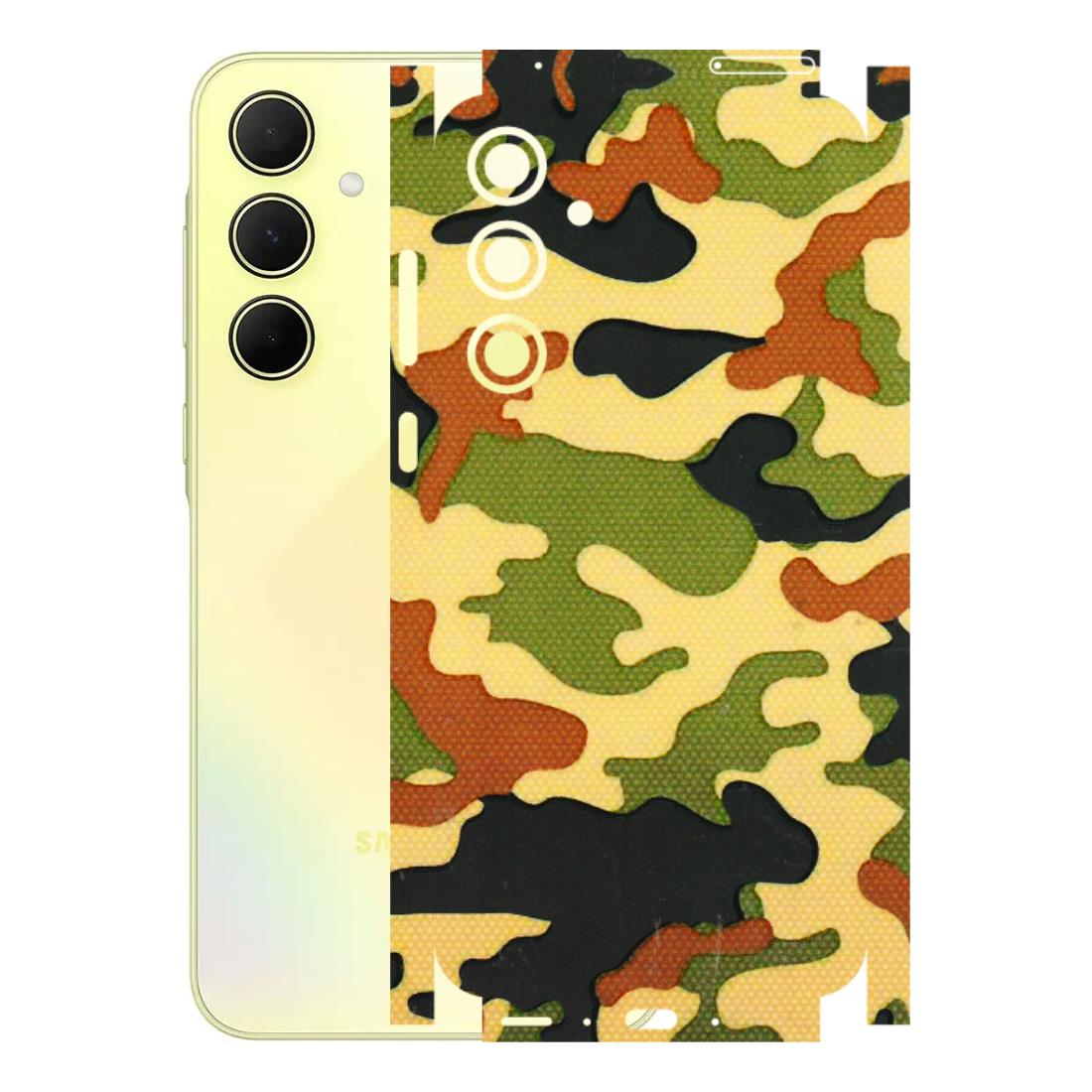 Samsung A/S Series Phone Skins (All Models) - Indian Military - 3D Embossed Finish (L-234) Samsung Galaxy A35 (5G)