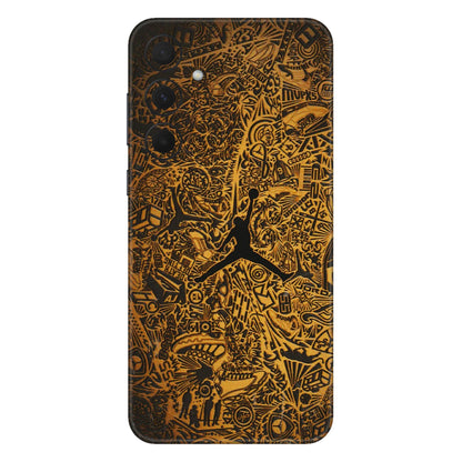 Samsung A/S Series Phone Skins (All Models) - Premium Gold Basketball Player - 3D Embossed Finish (L-236) Samsung Galaxy A35 (5G)