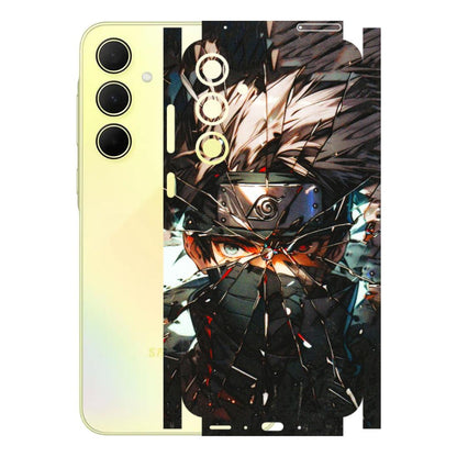 Samsung A/S Series Phone Skins (All Models) - Kakashi Shattered Glass Effect - 3D Embossed Finish (L-237) Samsung Galaxy A35 (5G)