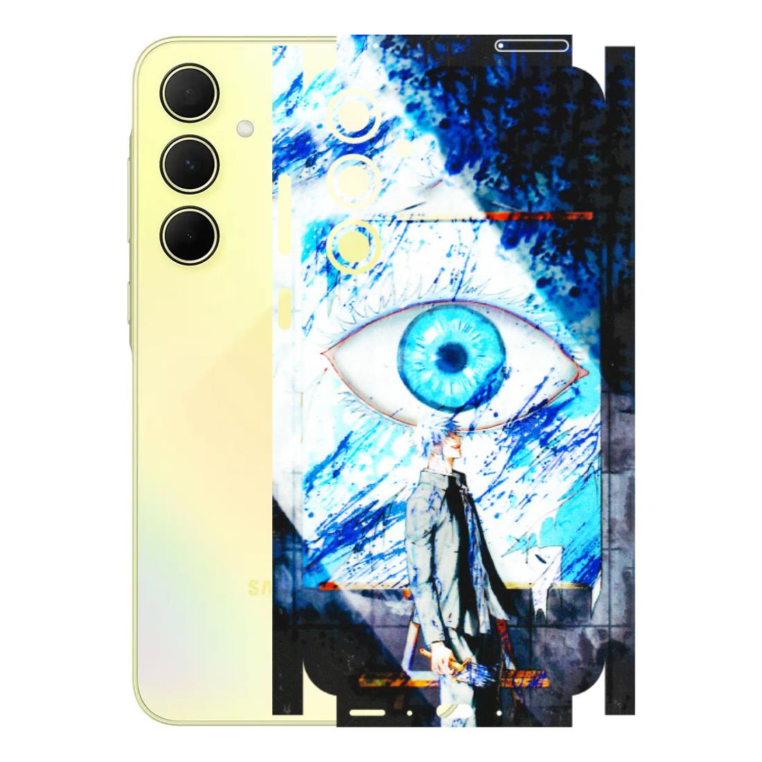Samsung A/S Series Phone Skins (All Models) - Gojo Satoru evil eye - 3D Embossed Finish (L-239) Samsung Galaxy A35 (5G)