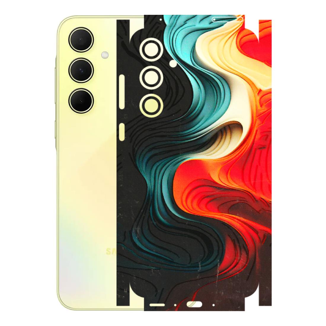 Samsung A/S Series Phone Skins (All Models) - The Silky Swirl - 3D Embossed Finish (L-240) Samsung Galaxy A35 (5G)