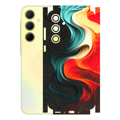 Samsung A/S Series Phone Skins (All Models) - The Silky Swirl - 3D Embossed Finish (L-240) Samsung Galaxy A35 (5G)