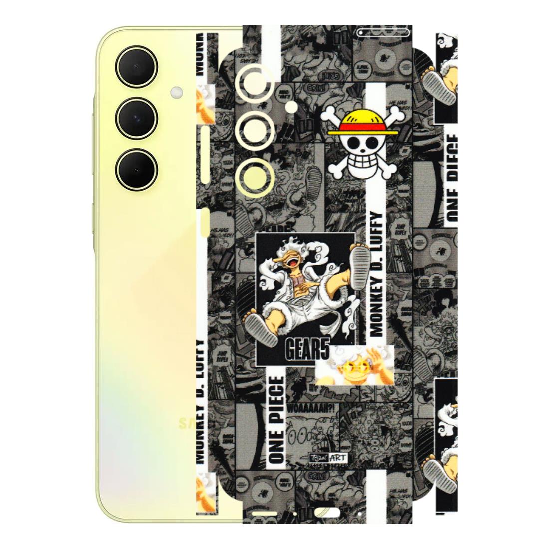 Samsung A/S Series Phone Skins (All Models) - Cuffy Anime MonkeyCamic - 3D Embossed Finish (L-242) Samsung Galaxy A35 (5G)