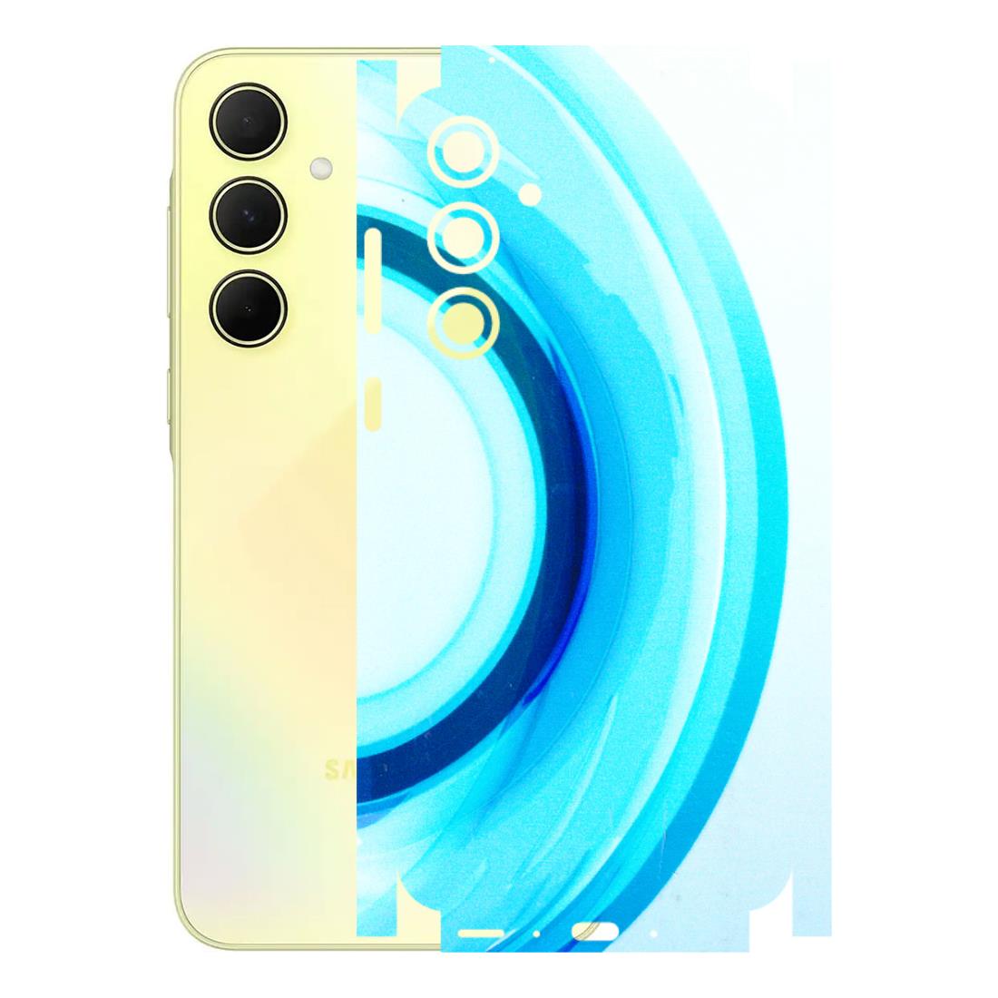 Samsung A/S Series Phone Skins (All Models) - The Blue Curve - 3D Embossed Finish (L-244) Samsung Galaxy A35 (5G)