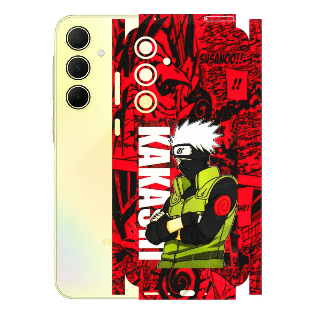 Samsung A/S Series Phone Skins (All Models) - Kakashi Red Anime - 3D Embossed Finish (L-251) Samsung Galaxy A35 (5G)
