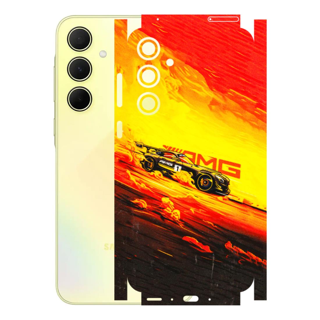 Samsung A/S Series Phone Skins (All Models) - AMG Car Speed Cover - 3D Embossed Finish (L-256) Samsung Galaxy A35 (5G)