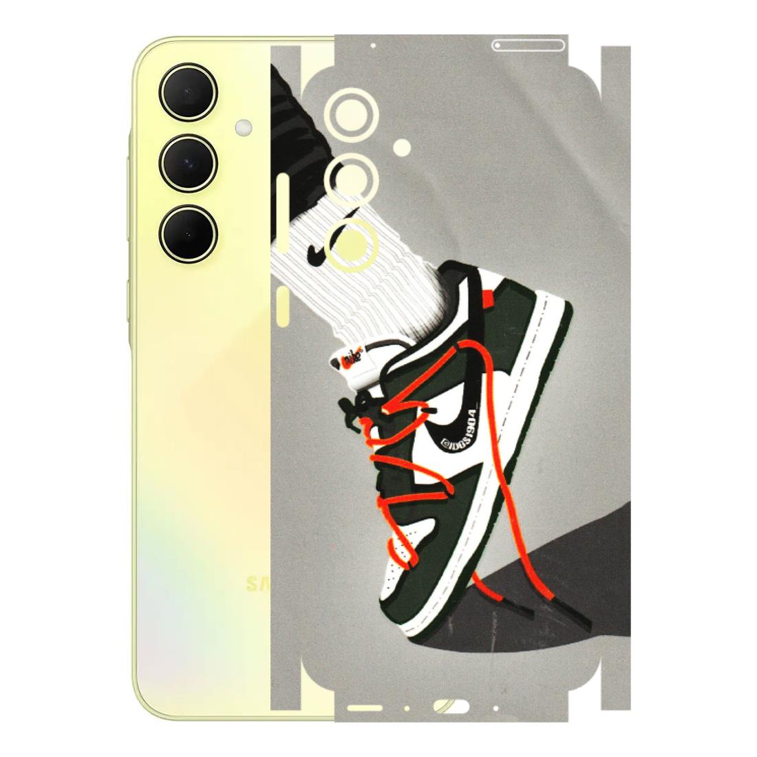 Samsung A/S Series Phone Skins (All Models) - New Grey Sneaker - 3D Embossed Finish (L-261) Samsung Galaxy A35 (5G)