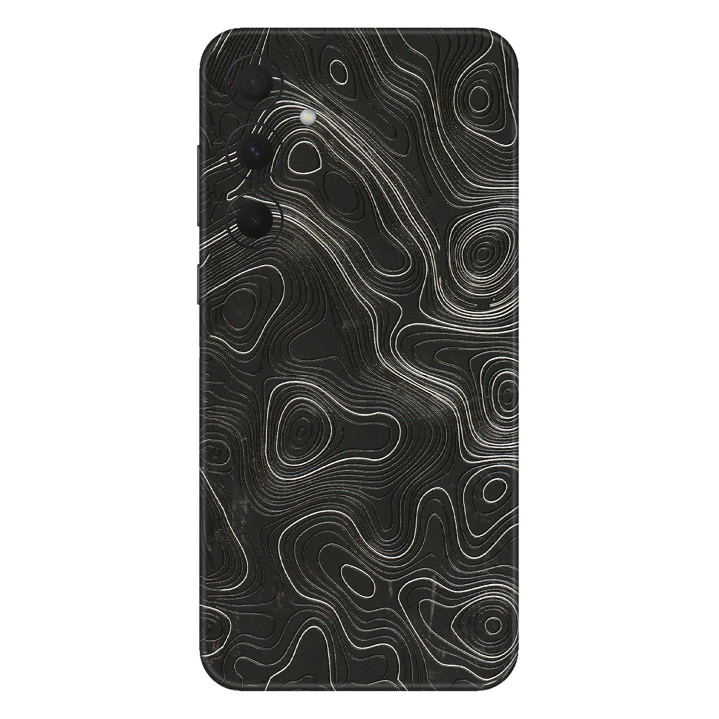 Samsung A/S Series Phone Skins (All Models) - Abstract White Line Map - 3D Embossed Finish (L-269) Samsung Galaxy A35 (5G)