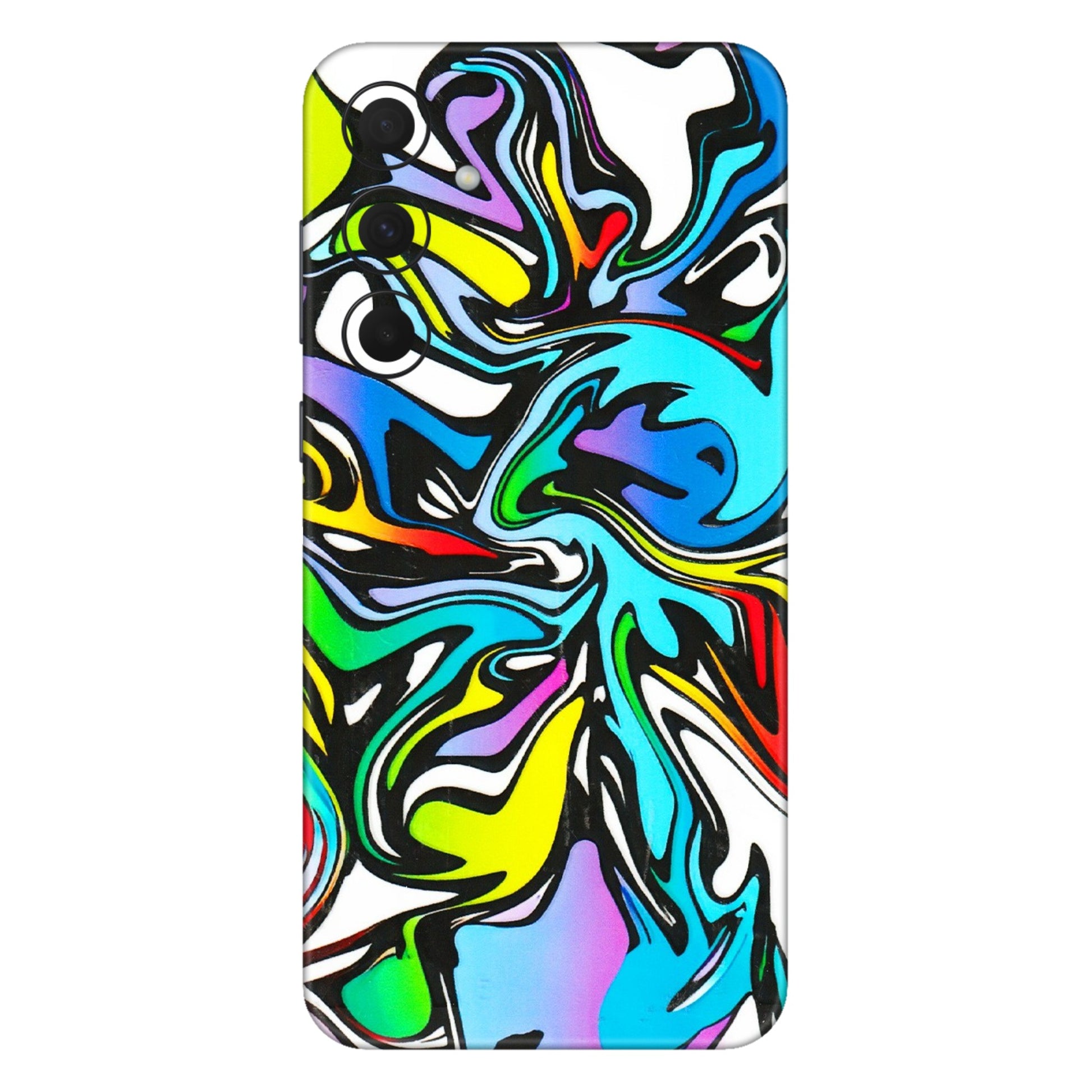 Samsung A/S Series Phone Skins (All Models) - Abstract Colour Paints - 3D Embossed Finish (L-271) Samsung Galaxy A35 (5G)