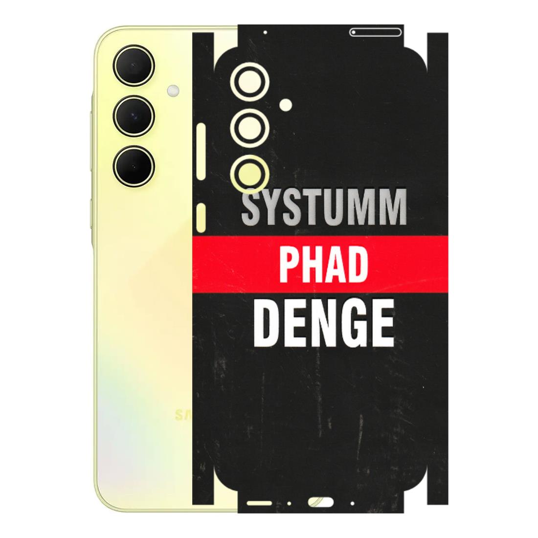 Samsung A/S Series Phone Skins (All Models) - Systumm Phad Denge - 3D Embossed Finish (L-278) Samsung Galaxy A35 (5G)