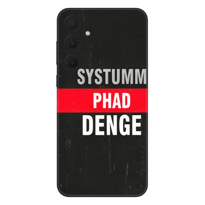 Samsung A/S Series Phone Skins (All Models) - Systumm Phad Denge - 3D Embossed Finish (L-278) Samsung Galaxy A35 (5G)