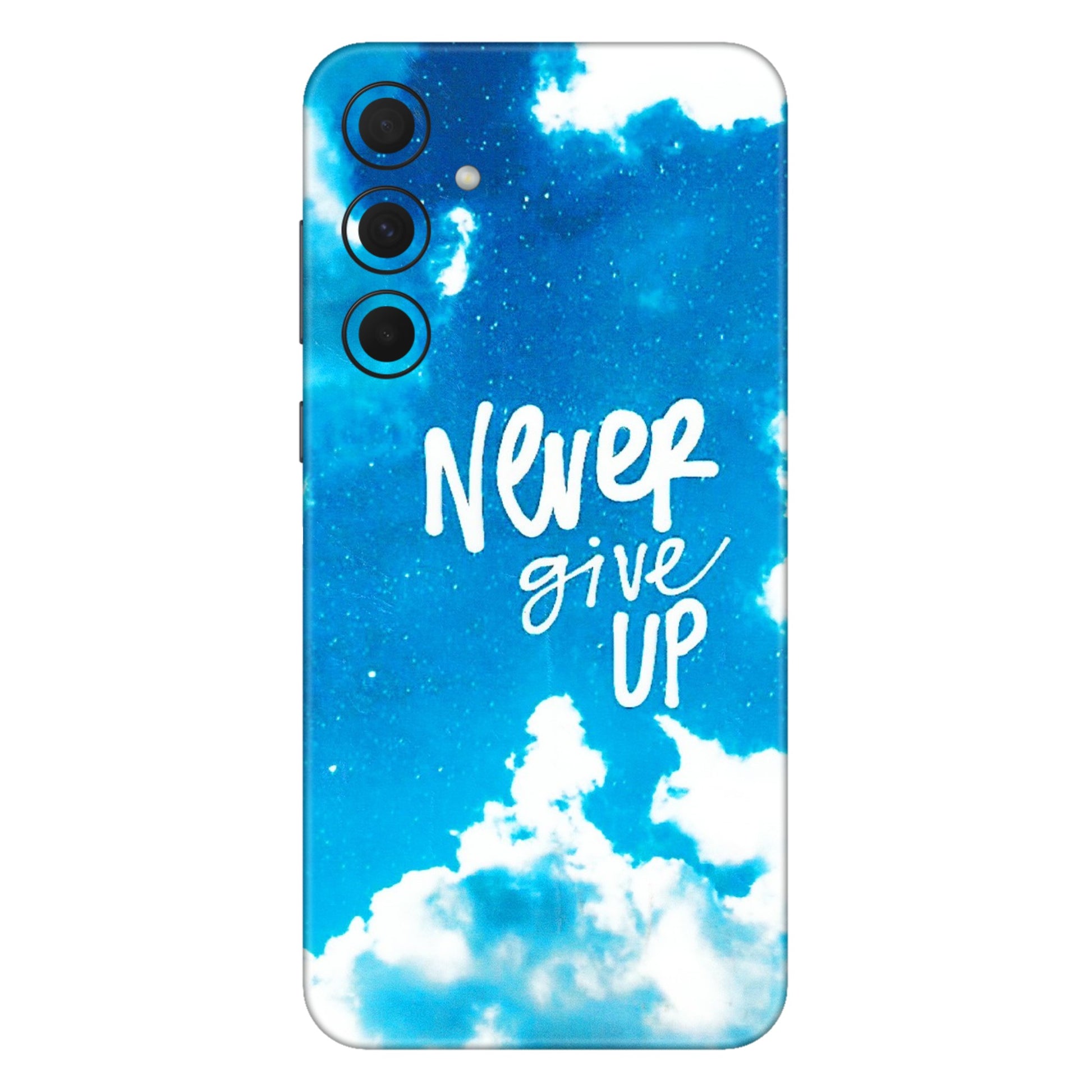 Samsung A/S Series Phone Skins (All Models) - Never Give Up - 3D Embossed Finish (L-279) Samsung Galaxy A35 (5G)