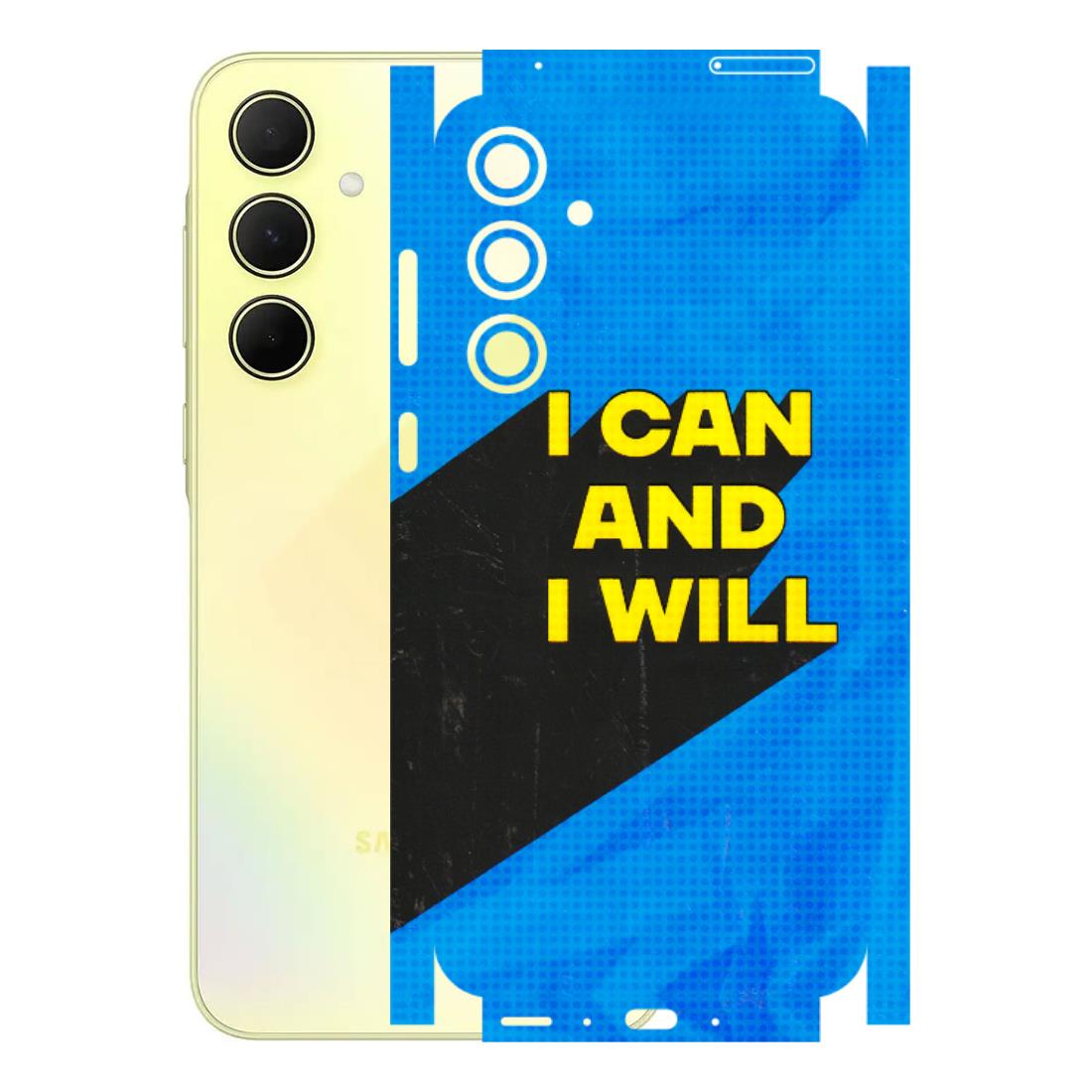 Samsung A/S Series Phone Skins (All Models) - I Can And I Will - 3D Embossed Finish (L-281) Samsung Galaxy A35 (5G)