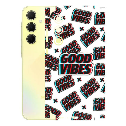 Samsung A/S Series Phone Skins (All Models) - Good Vibes - 3D Embossed Finish (L-282) Samsung Galaxy A35 (5G)