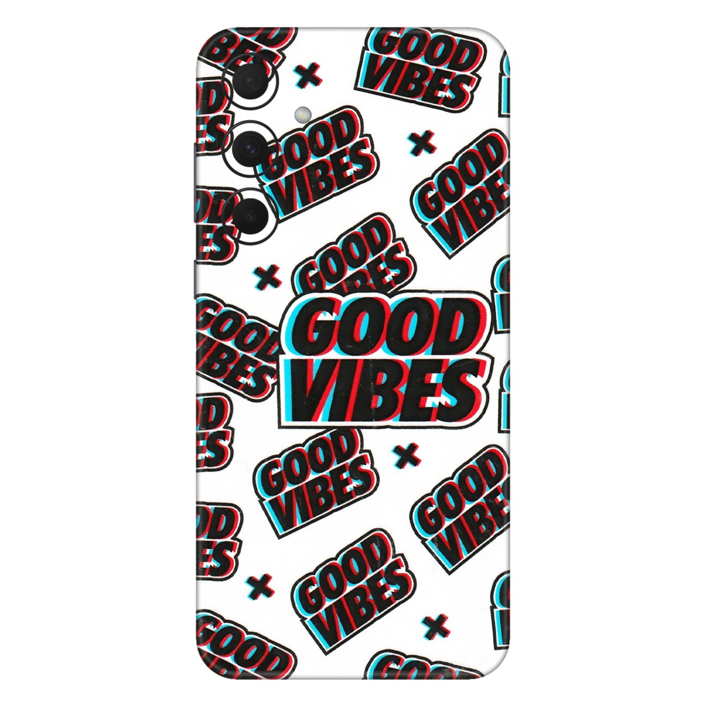Samsung A/S Series Phone Skins (All Models) - Good Vibes - 3D Embossed Finish (L-282) Samsung Galaxy A35 (5G)