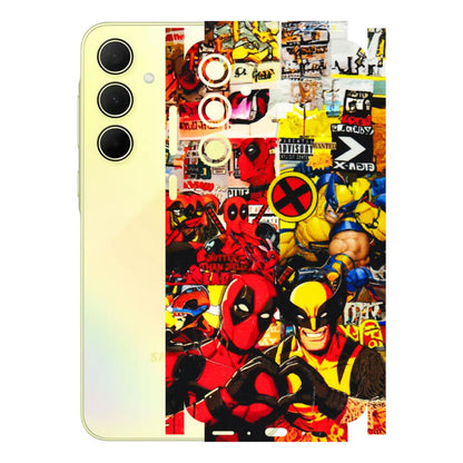 Samsung A/S Series Phone Skins (All Models) - Spidy Wolverine - 3D Embossed Finish (L-310) Samsung Galaxy A35 (5G)