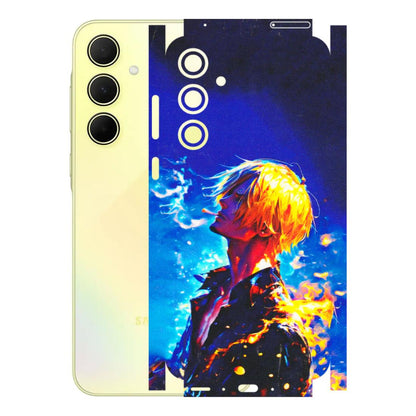 Samsung A/S Series Phone Skins (All Models) - Sanji Vinsmoke One Piece - 3D Embossed Finish (L-319) Samsung Galaxy A35 (5G)
