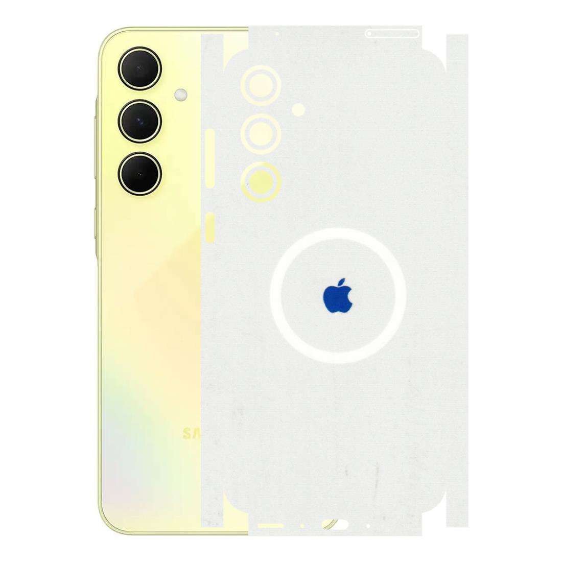Samsung A/S Series Phone Skins (All Models) - iPhone Magsafe Logo - 3D Embossed Finish (L-320) Samsung Galaxy A35 (5G)