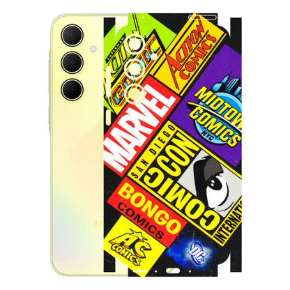 Samsung A/S Series Phone Skins (All Models) - Bongo Comic Con - 3D Embossed Finish (L-325) Samsung Galaxy A35 (5G)