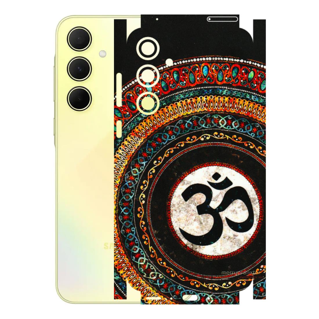 Samsung A/S Series Phone Skins (All Models) - Aum Chant Abstract - 3D Embossed Finish (L-42) Samsung Galaxy A35 (5G)
