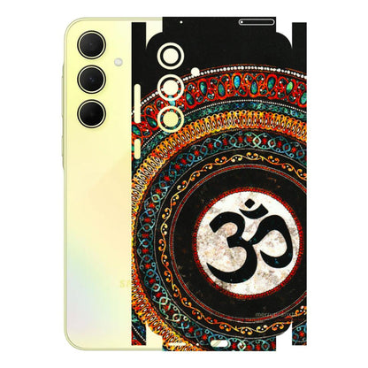 Samsung A/S Series Phone Skins (All Models) - Aum Chant Abstract - 3D Embossed Finish (L-42) Samsung Galaxy A35 (5G)