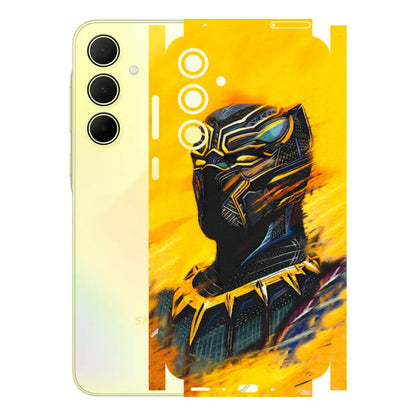 Samsung A/S Series Phone Skins (All Models) - Yellow Panther - 3D Embossed Finish (L-54) Samsung Galaxy A35 (5G)