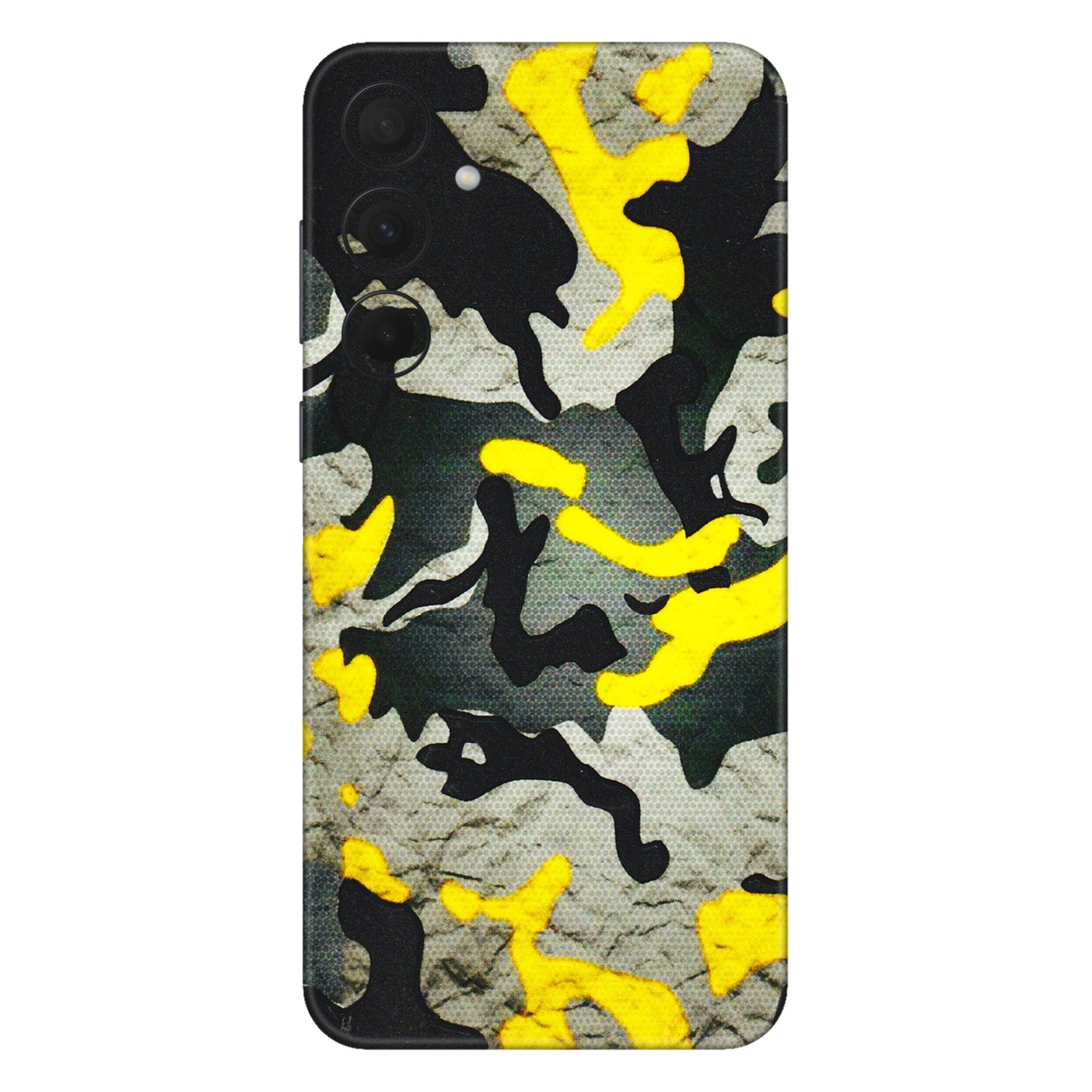 Samsung A/S Series Phone Skins (All Models) - Yellow Camouflage - 3D Embossed Finish (L-61) Samsung Galaxy A35 (5G)